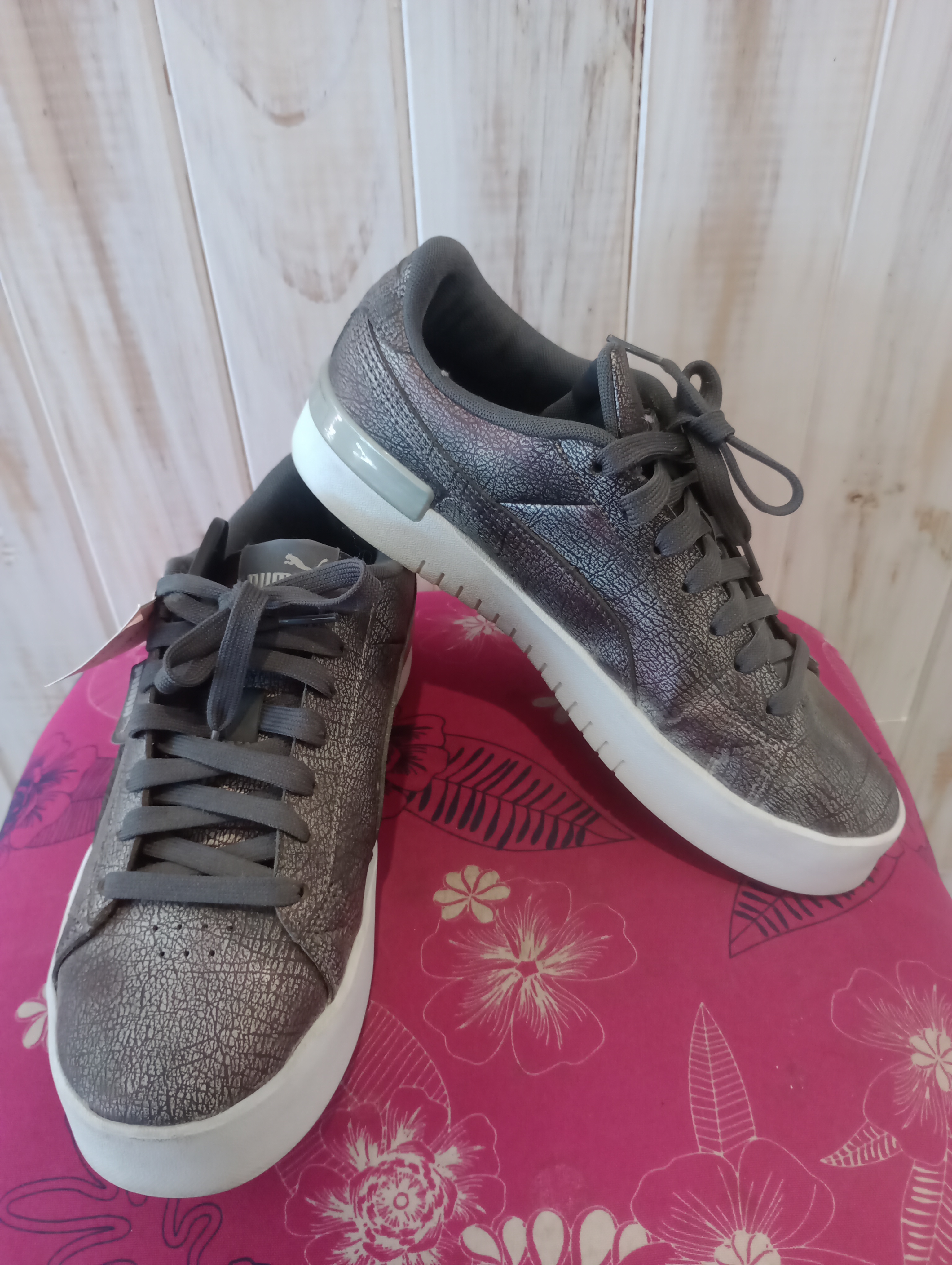Zapatillas puma efecto metalizado talle 37