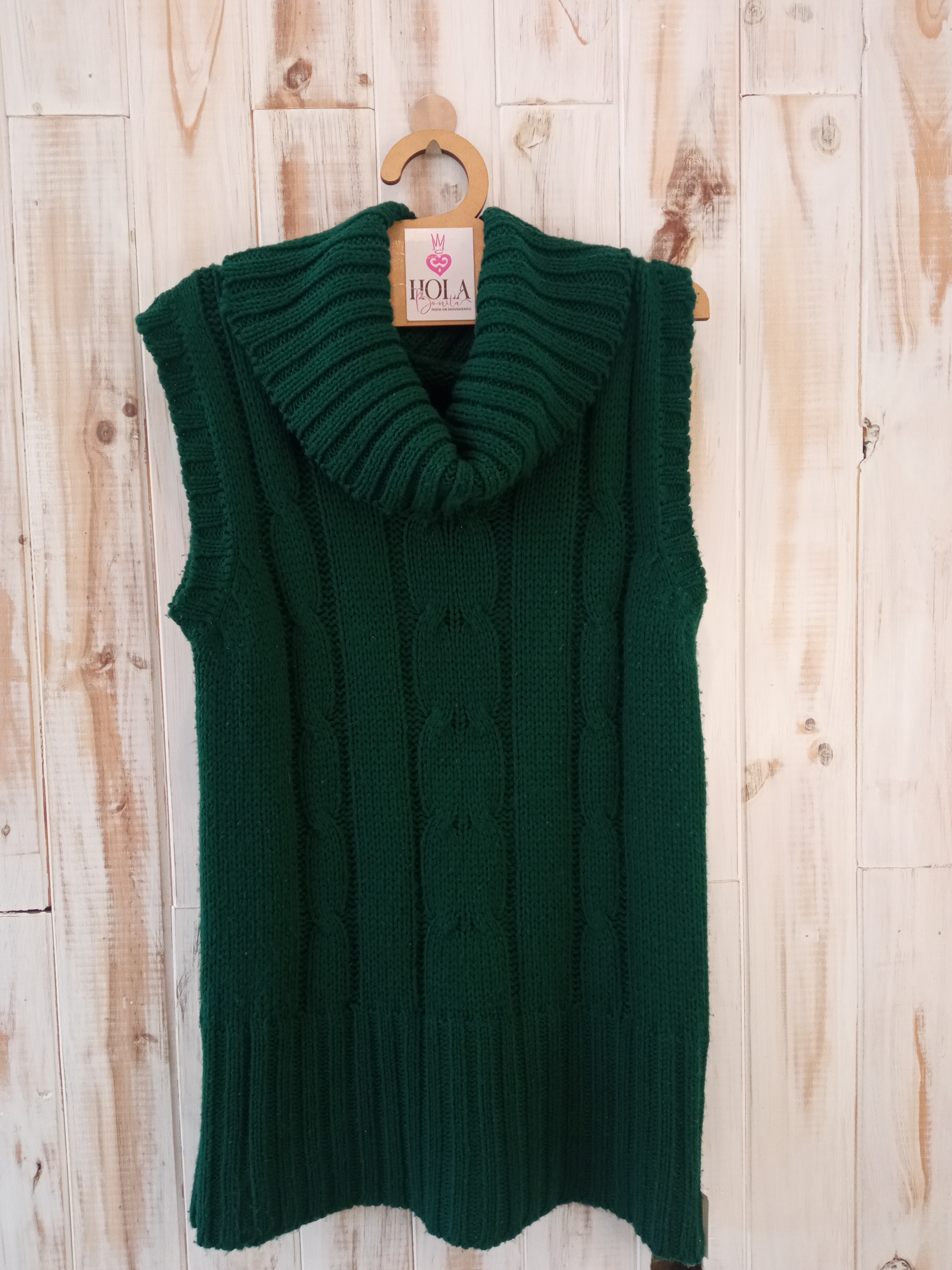 Chaleco verde oscuro