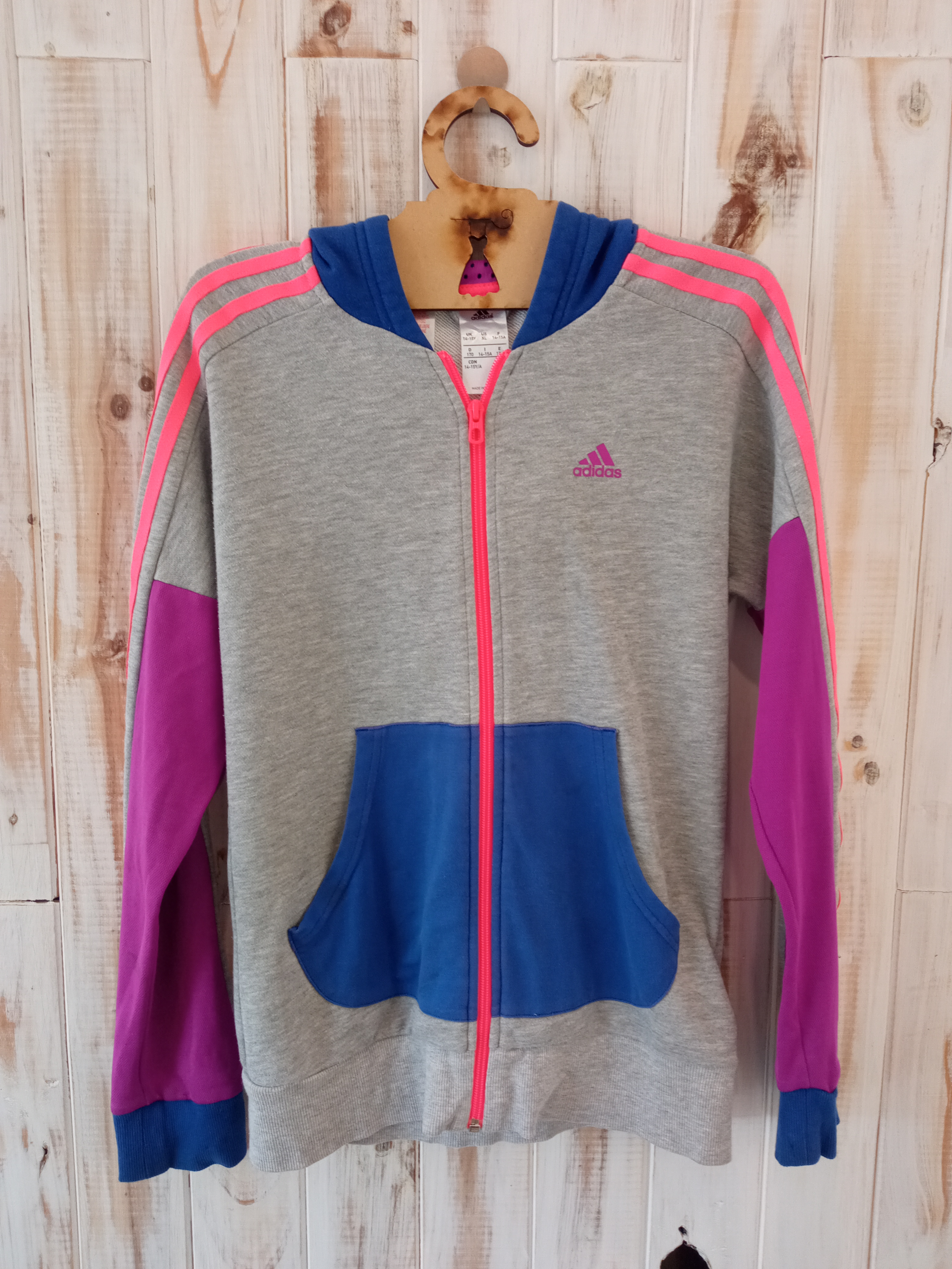 CAMPERA GRIS ADIDAS